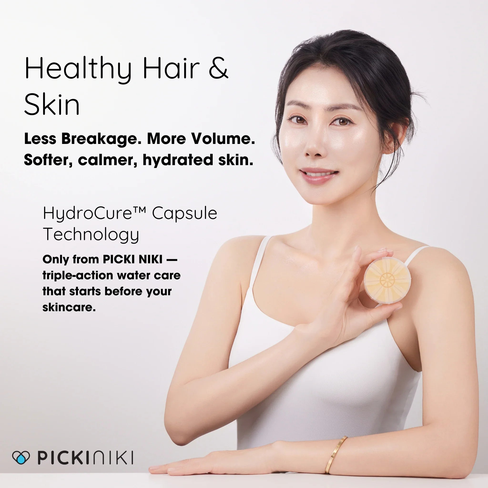 Bienfaits pour la peau et les cheveux grâce à la technologie HydroCure Capsule